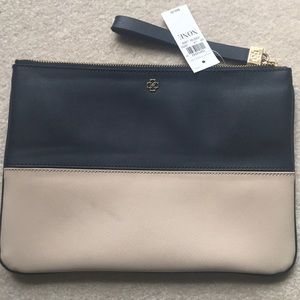 Ann Taylor Two-Tone Clutch